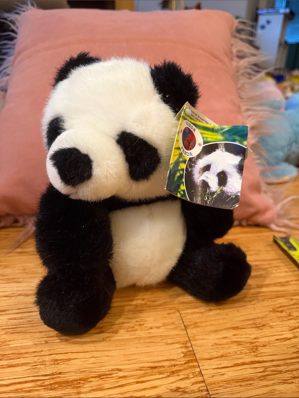 Vintage 1999 TCC Endangered Species Panda plush toy with tag RARE